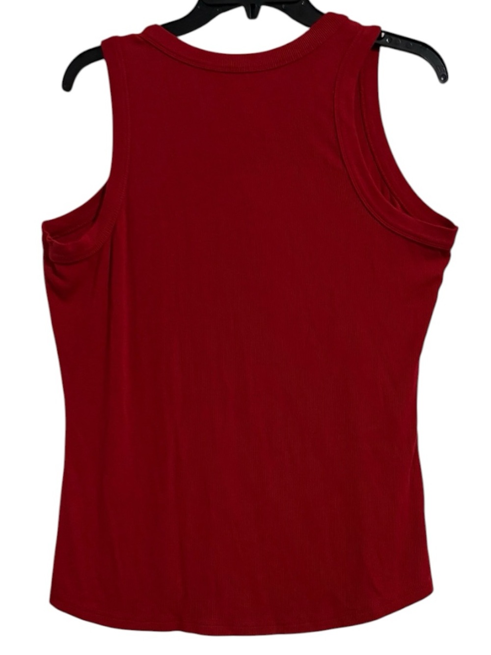 Red Classic Ribbed Tank Top
